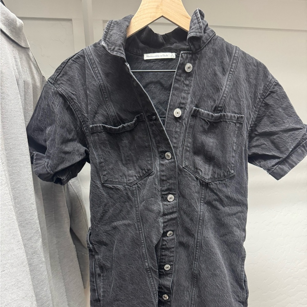 Abercrombie & Fitch Charcoal Denim Dress